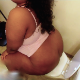 A big, black girl takes a crackling shit and a piss while sitting on a toilet. She stands up to wipe her ass. No product is shown. Over 2.5 minutes.